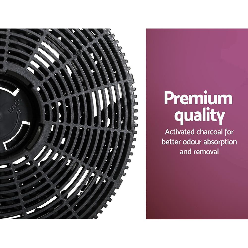 Devanti Range Hood Carbon Charcoal Filters, designed for ductless range hoods, featuring activated charcoal for effective odour absorption.