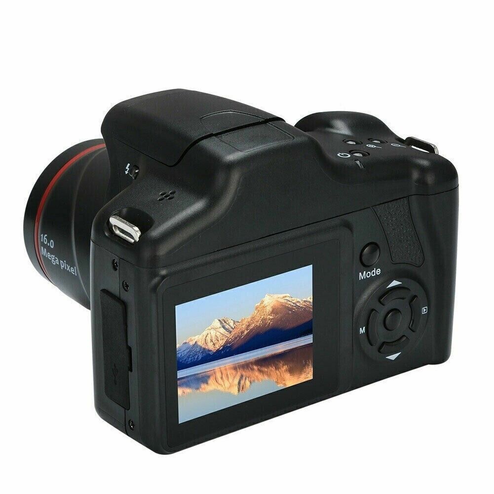 Digital Camera with 3.0 Inch TFT LCD Screen, 16X Zoom, and 16MP HD resolution, showcasing its sleek design and features.