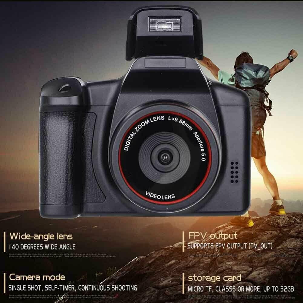 Digital Camera with 3.0 Inch TFT LCD Screen, 16X Zoom, and 16MP HD resolution, showcasing its sleek design and features.