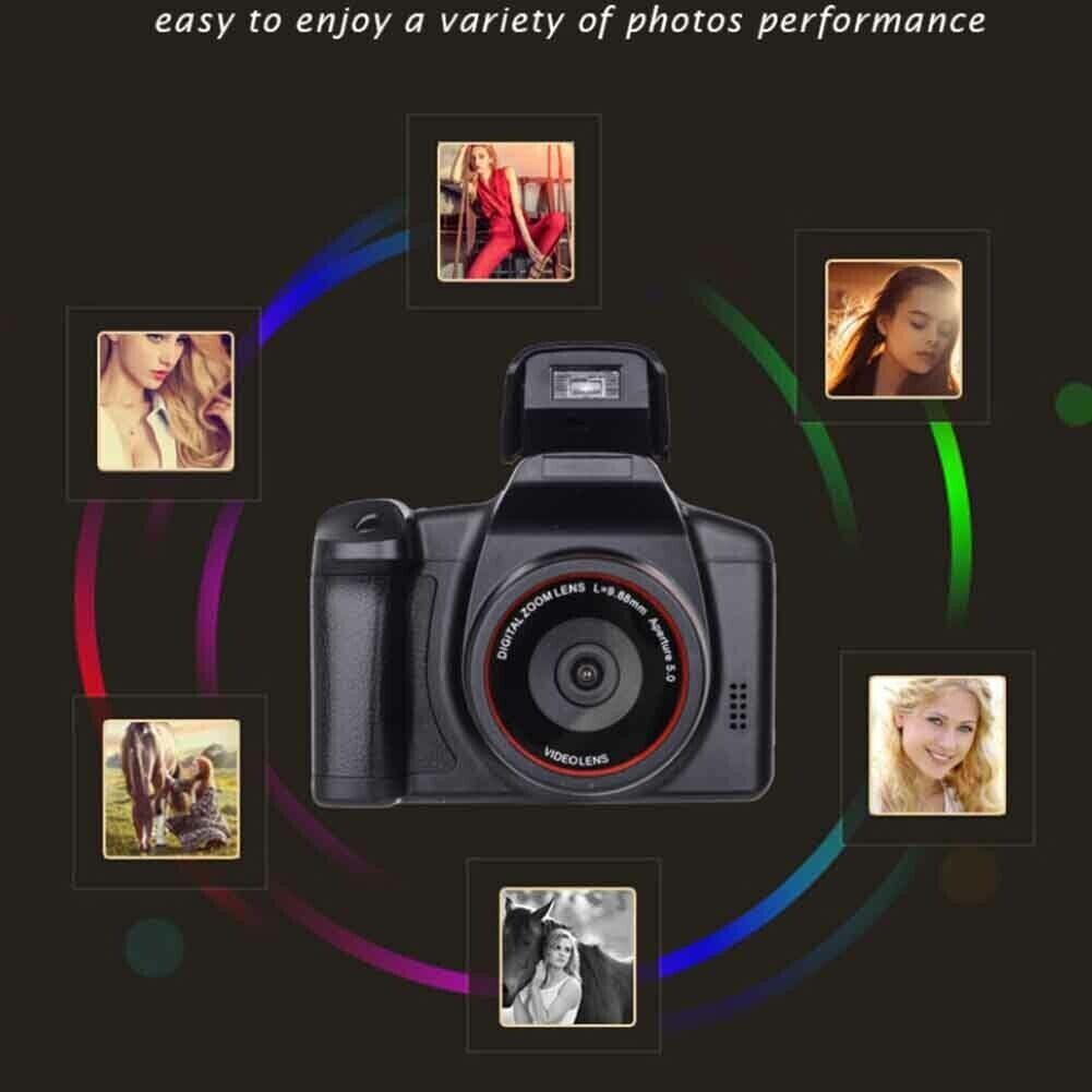 Digital Camera with 3.0 Inch TFT LCD Screen, 16X Zoom, and 16MP HD resolution, showcasing its sleek design and features.