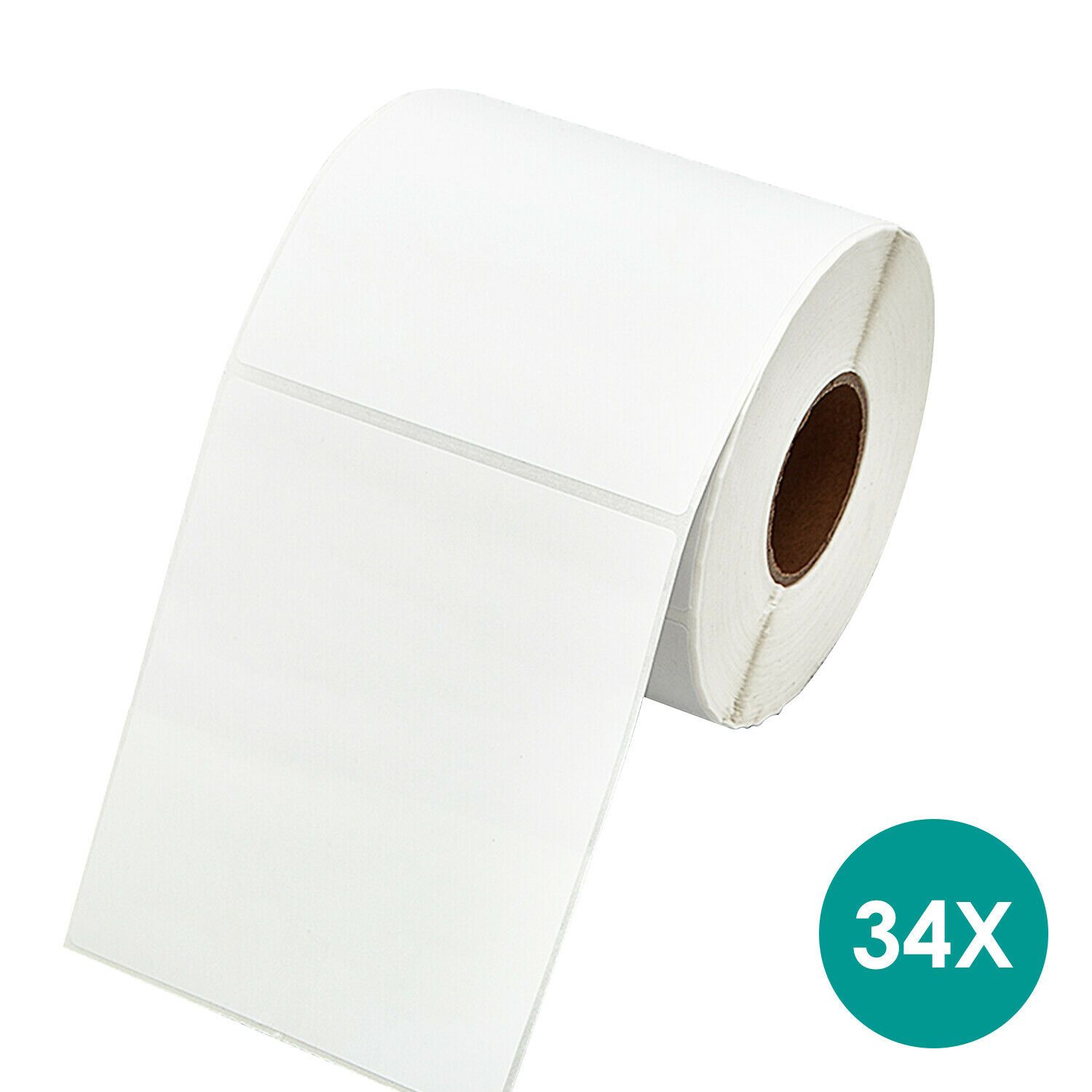 Direct Thermal 100x150mm 4x6 Printing Post Labels Roll showcasing multiple rolls of white self-adhesive labels, ideal for various labeling needs.