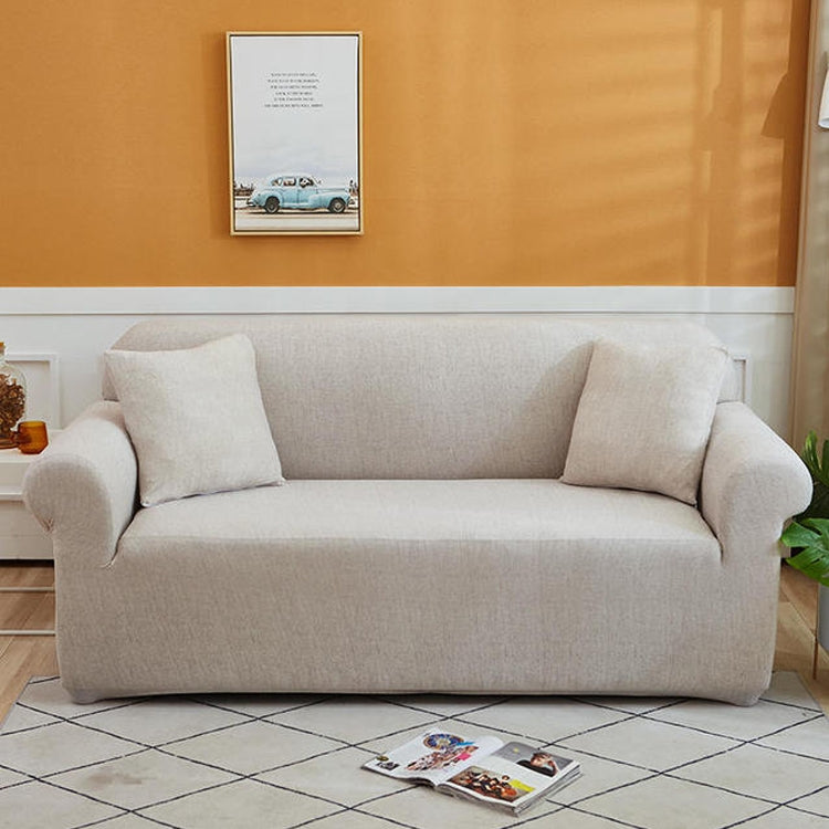 Double Seat Living Room Four Seasons Elastic Full Coverage Non-slip sofa cover in vibrant colors, showcasing its elastic fabric and full coverage design.