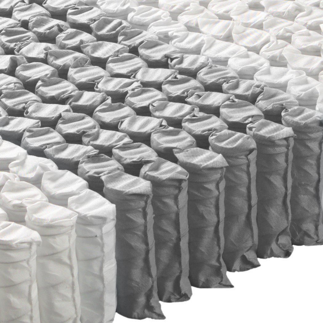 DreamZ King Size Mattress featuring 5 zoned pocket springs and a breathable bamboo fabric cover for ultimate comfort.