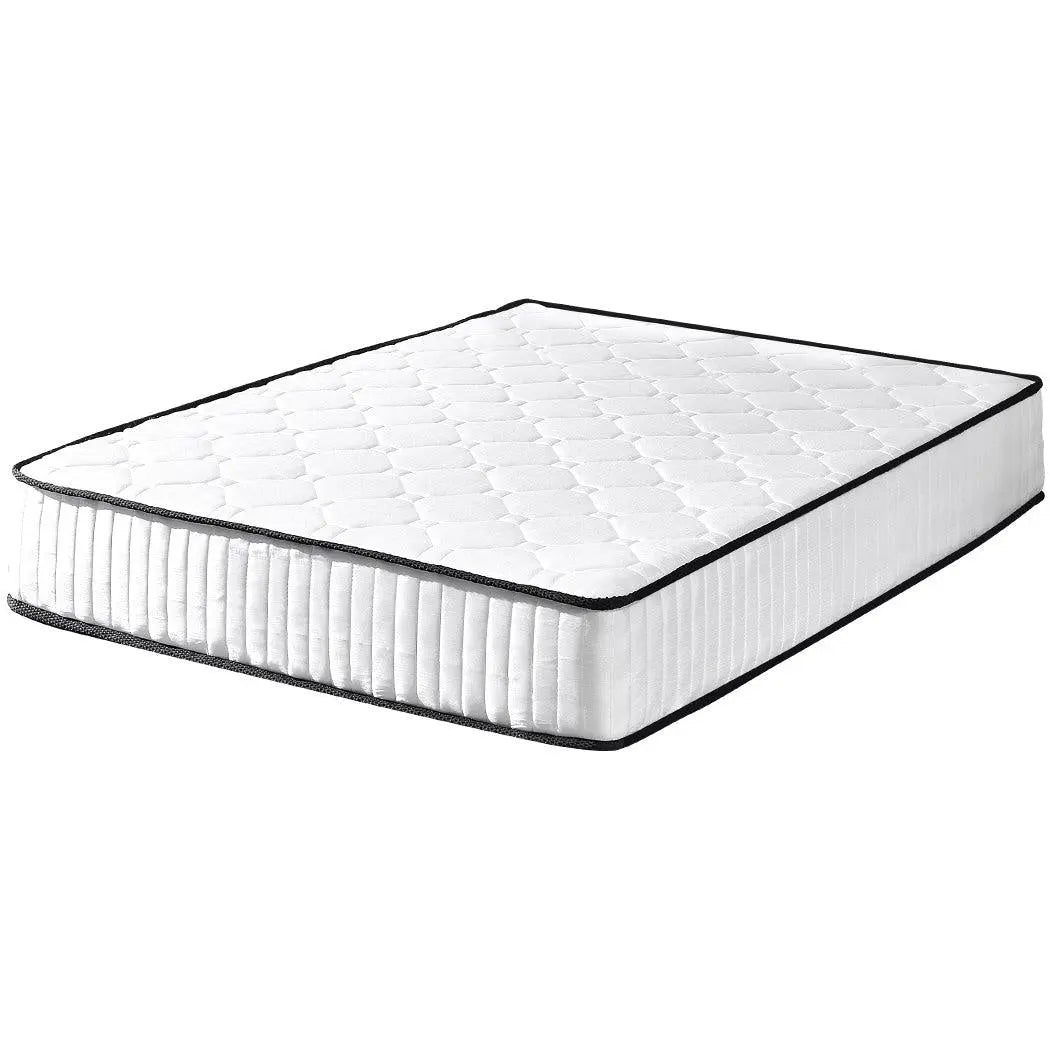 DreamZ 5 Zoned Pocket Spring Bed Mattress in Queen Size with a breathable bamboo fabric cover and gel-infused comfort layer.