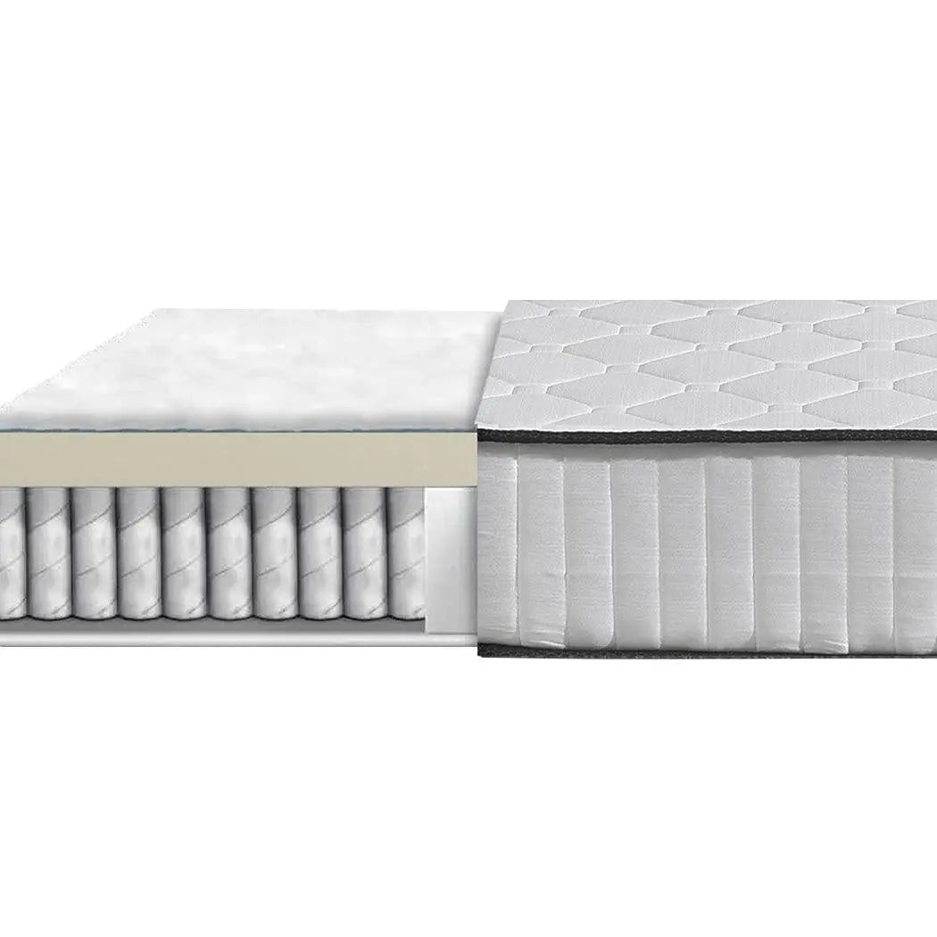 DreamZ 5 Zoned Pocket Spring Bed Mattress in Single Size, featuring a breathable cooling cover and luxurious knitted jacquard fabric.