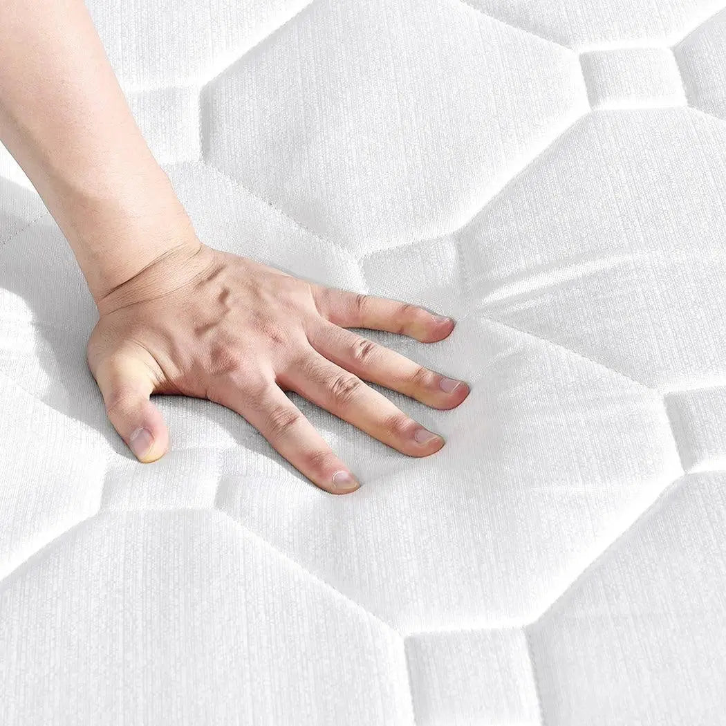 DreamZ 5 Zoned Pocket Spring Bed Mattress in Single Size, featuring a breathable cooling cover and luxurious knitted jacquard fabric.