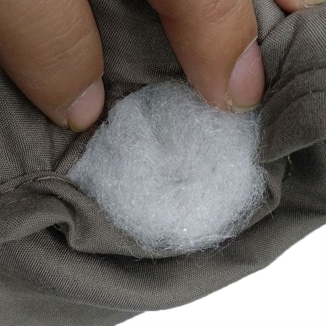 DreamZ 9KG Anti Anxiety Weighted Blanket in grey, showcasing its soft texture and removable duvet cover.