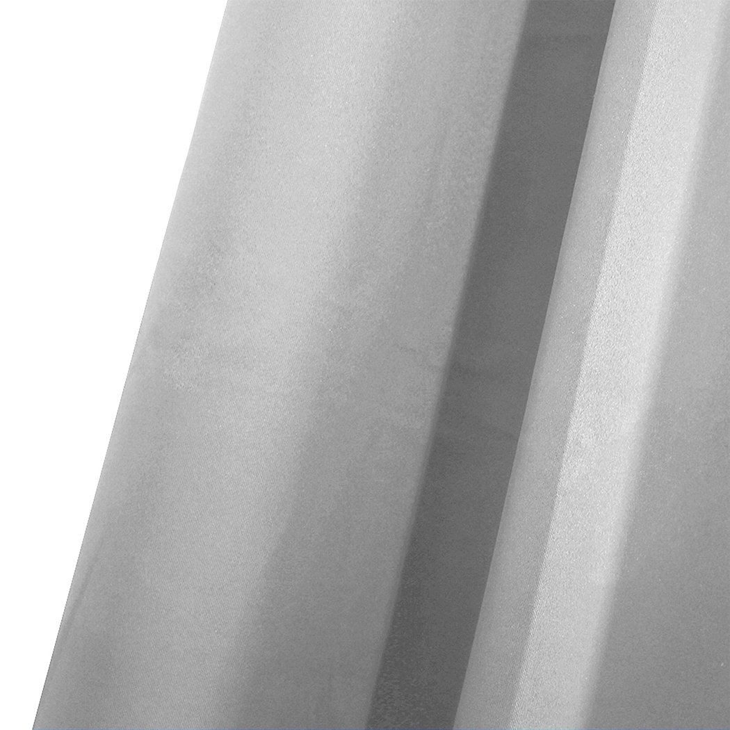 DreamZ Blockout Curtain in grey, featuring eyelet design and soft texture, perfect for light blocking and noise insulation.