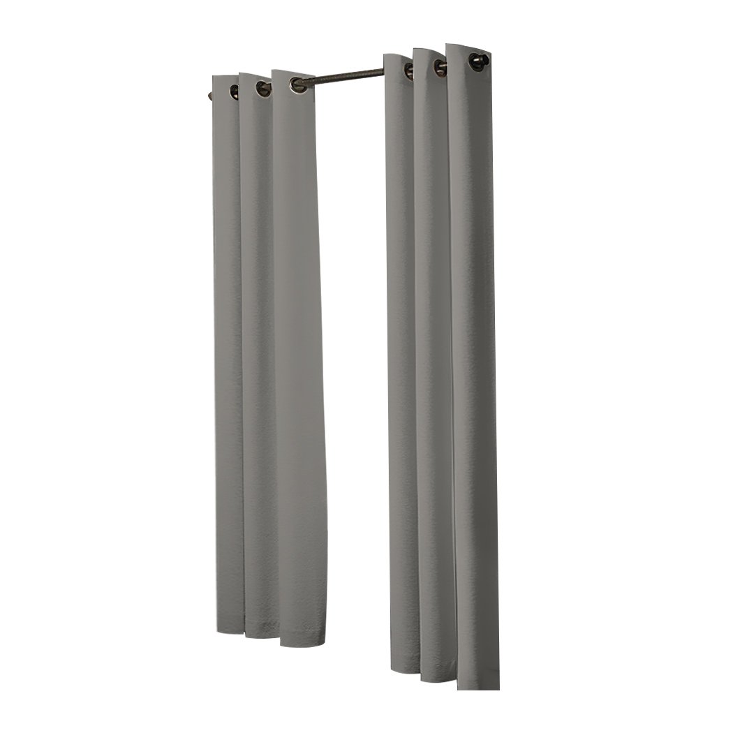 DreamZ Blockout Curtain in charcoal color, featuring eyelet design and soft texture, perfect for light blocking and stylish decor.