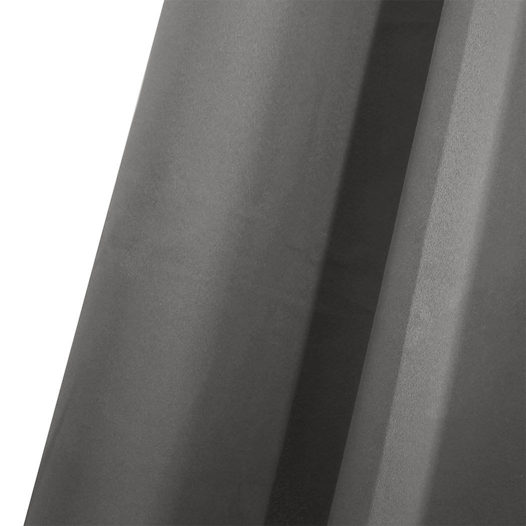 DreamZ Blockout Curtain in charcoal color, featuring eyelet design and soft texture, perfect for light blocking and stylish decor.