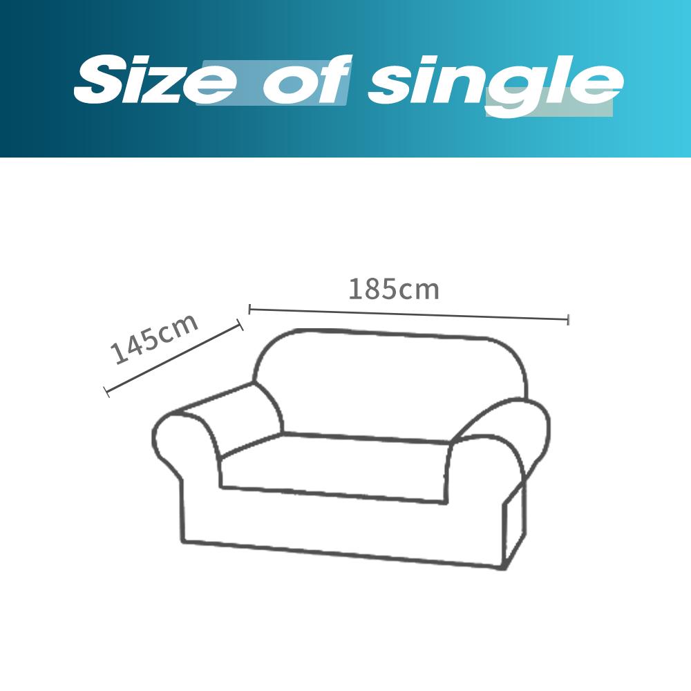 DreamZ Couch Stretch Sofa Lounge Cover Protector Slipcover for 2-seater in grey, showcasing its high stretch material and well-stitched edges.