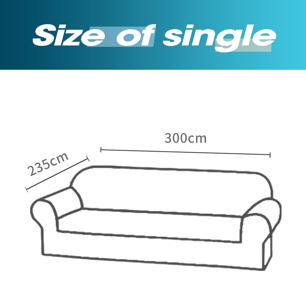 DreamZ Couch Stretch Sofa Lounge Cover Protector for 4-seater sofa in green, showcasing its snug fit and soft texture.