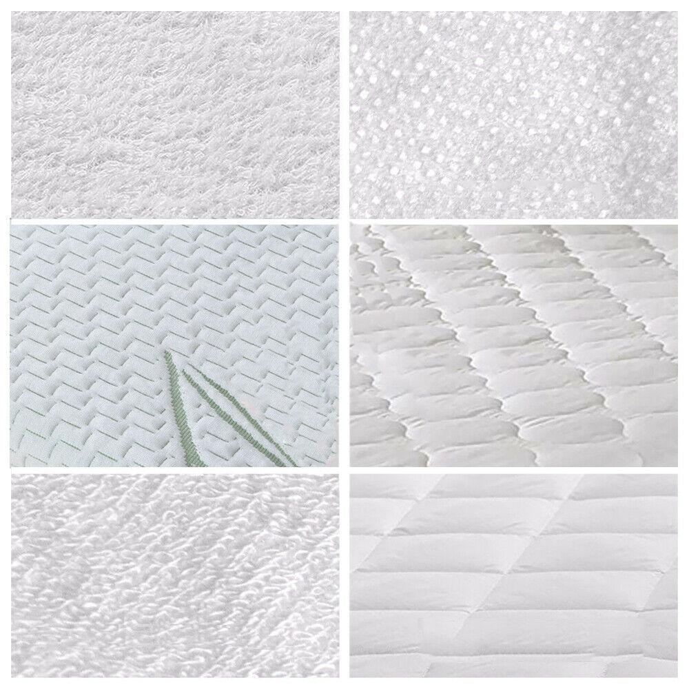 DreamZ Fitted Waterproof Mattress Protector with Bamboo Fibre Cover, showcasing its soft texture and waterproof features.