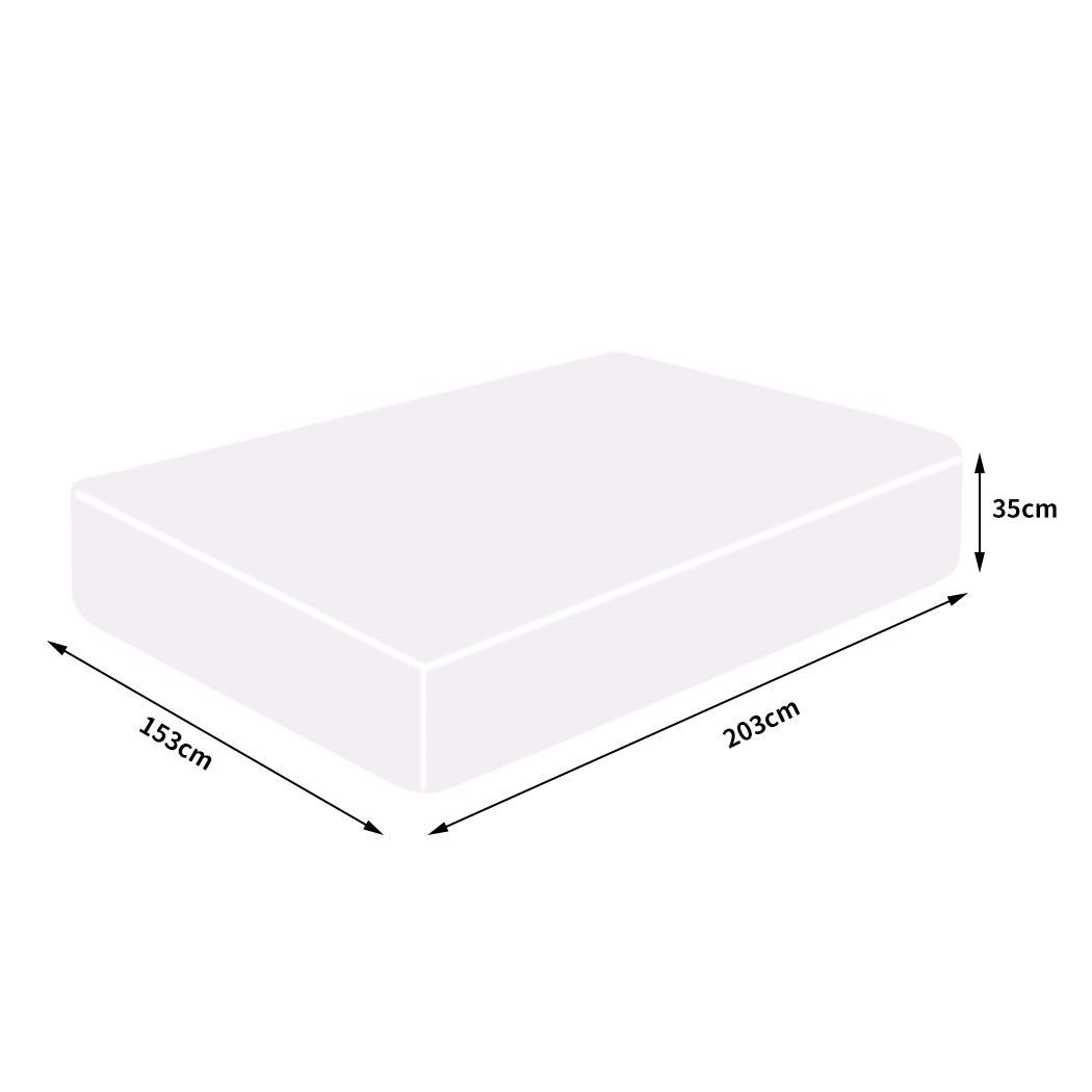 DreamZ Mattress Protector Topper made of 70% bamboo, showcasing its soft and breathable surface with waterproof TPU backing.