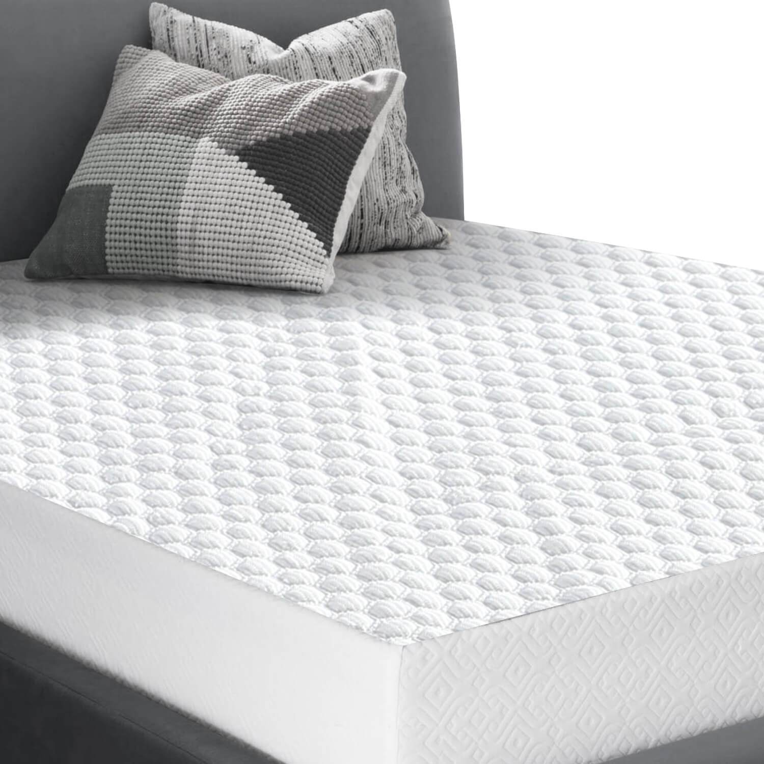 DreamZ Mattress Protector Topper featuring cool zone technology, designed for comfort and protection with a fitted skirt.