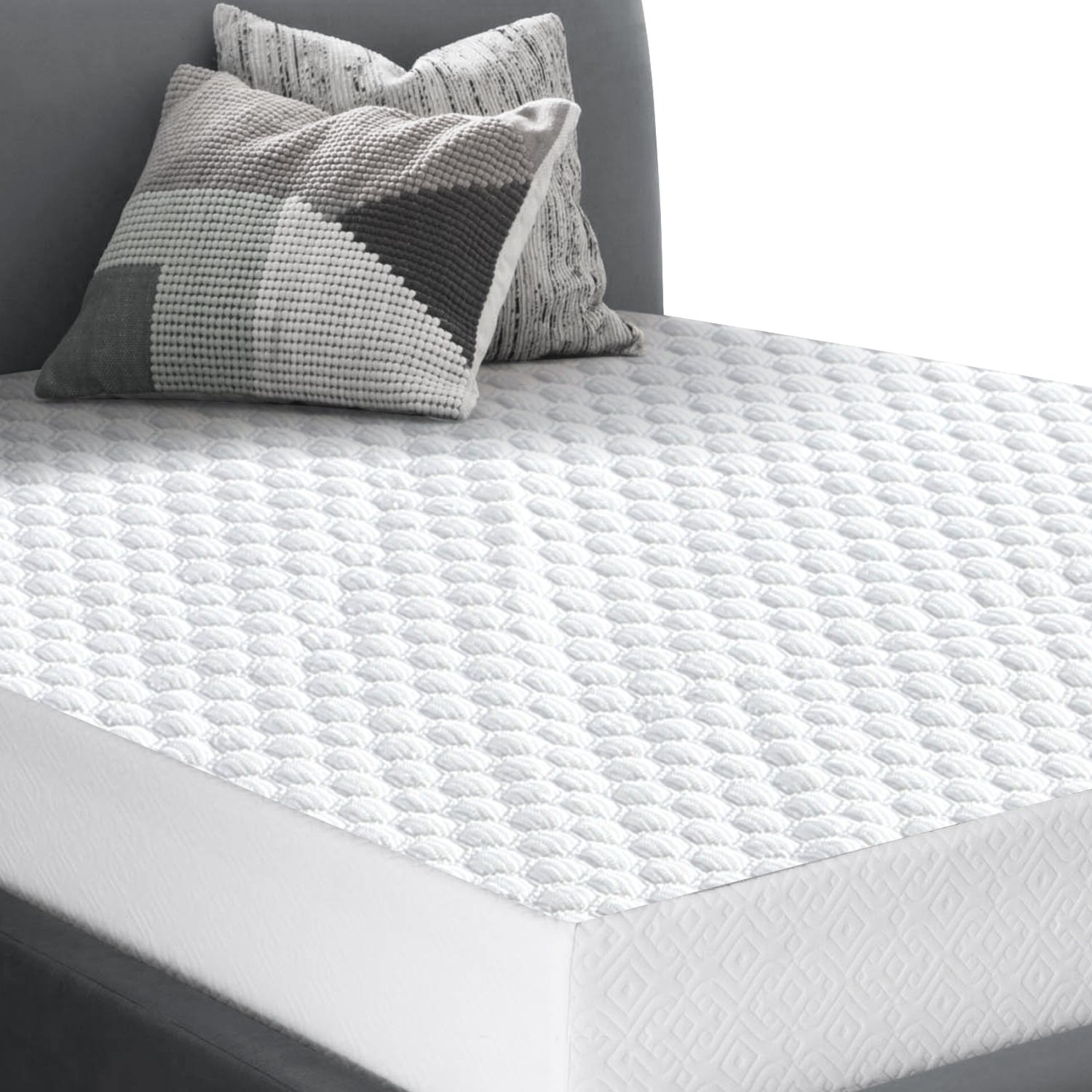 DreamZ Mattress Protector Topper featuring cool zone technology, designed for comfort and protection with a fitted skirt.