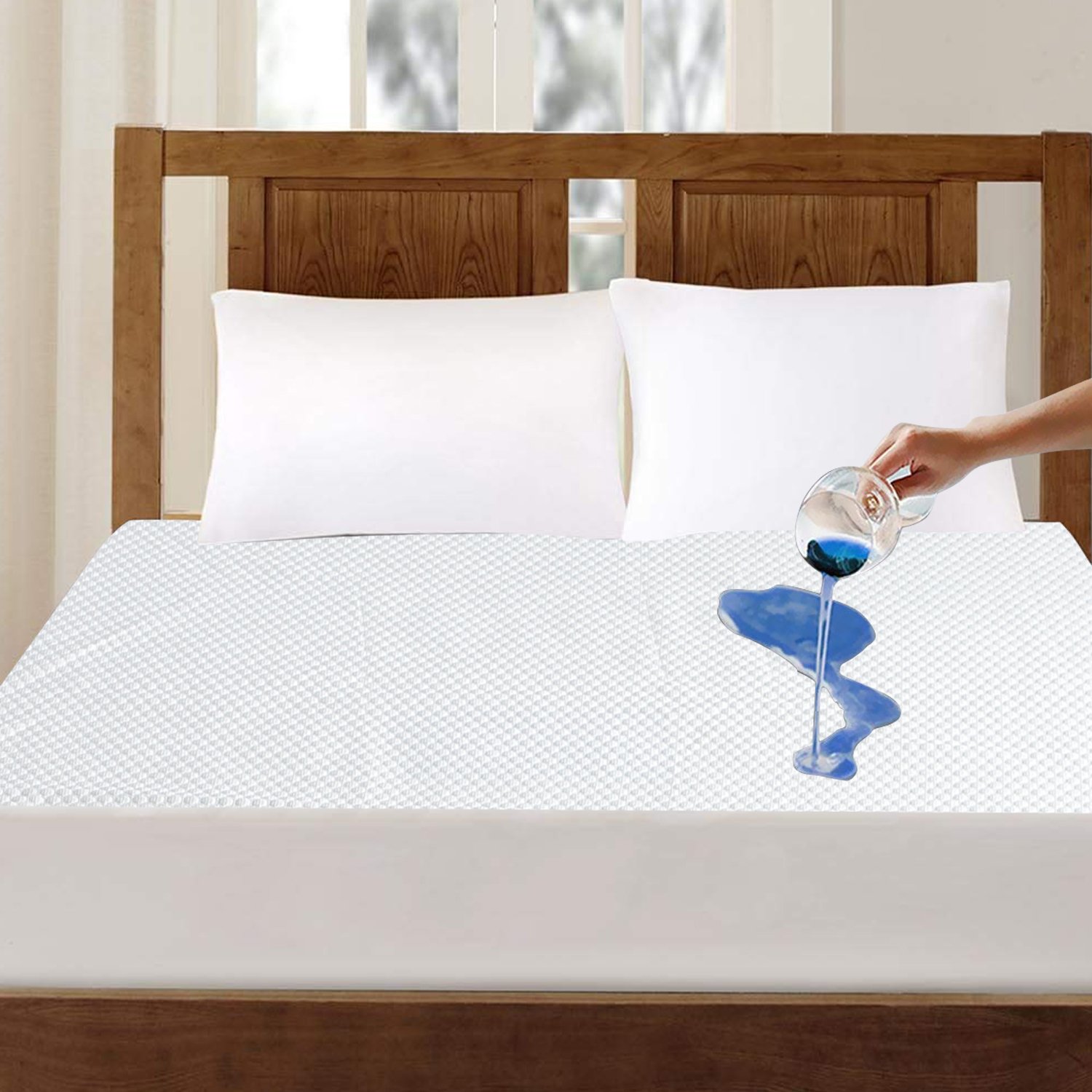 DreamZ Mattress Protector Topper featuring cool zone technology, designed for comfort and protection with a fitted skirt.