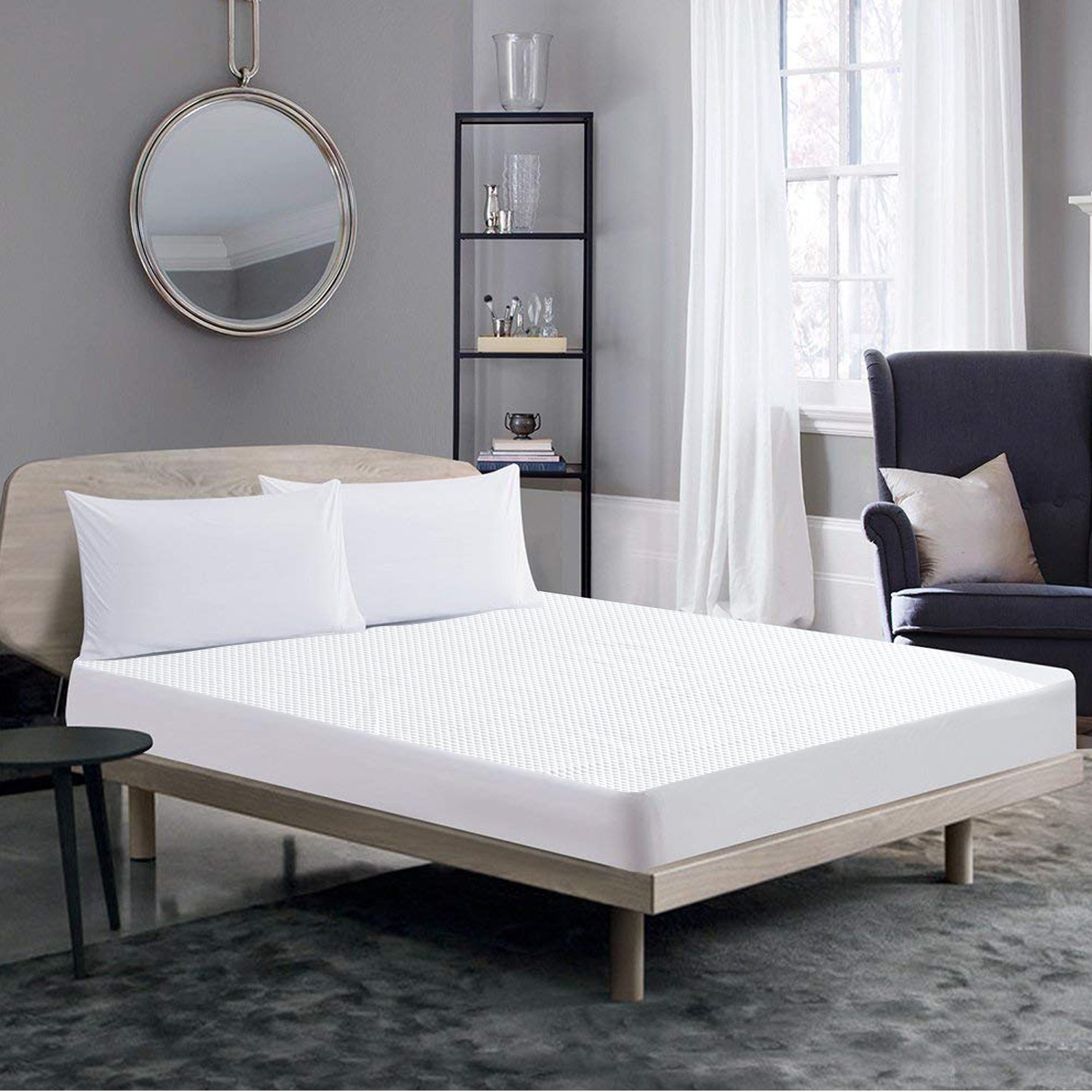 DreamZ Mattress Protector Topper featuring cool zone technology, designed for comfort and protection with a fitted skirt.