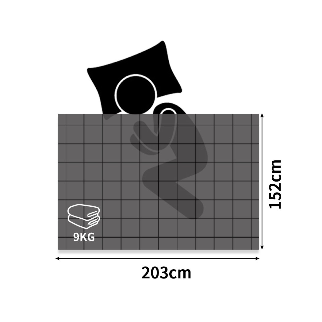 DreamZ Weighted Blanket in white, made of 100% hypoallergenic cotton, designed for adults to provide deep relaxation and stress relief.