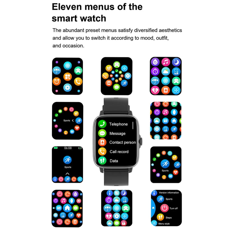 DT102 Bluetooth Call Watch with heart rate and blood oxygen monitoring features, showcasing a 1.9-inch color screen.