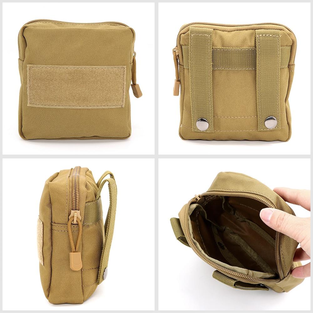 Durable Tactical Military Dog Harness in khaki color, featuring padded design, quick release buckle, and attached bags and flags.