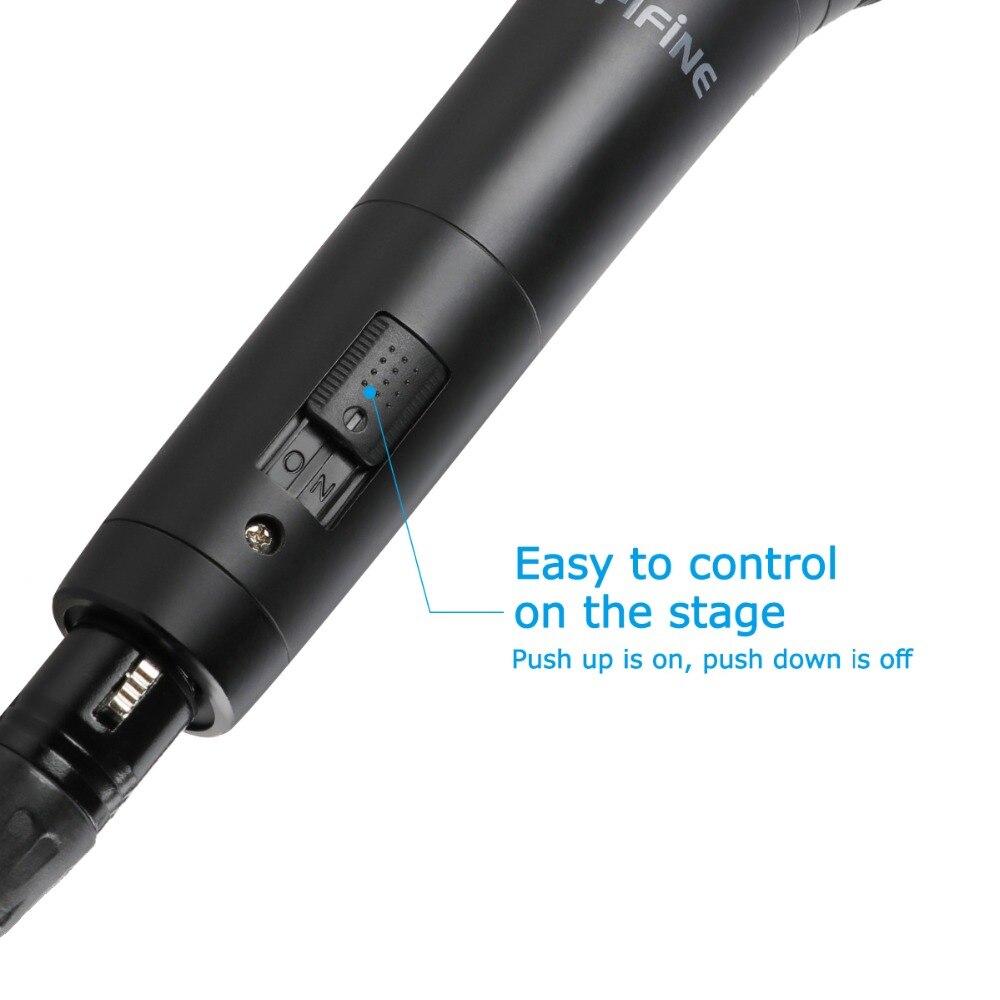 Dynamic Vocal Cardioid Handheld Microphone with On/Off Switch, ideal for teaching, karaoke, and live speeches, featuring a sleek design and durable build.