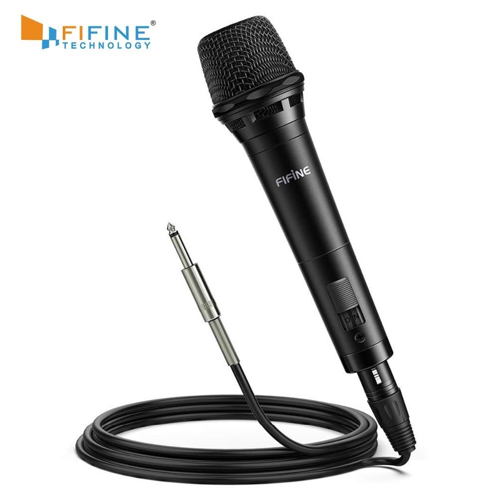 Dynamic Vocal Microphone with On/Off switch, designed for karaoke and live performances, featuring a cardioid pickup pattern.