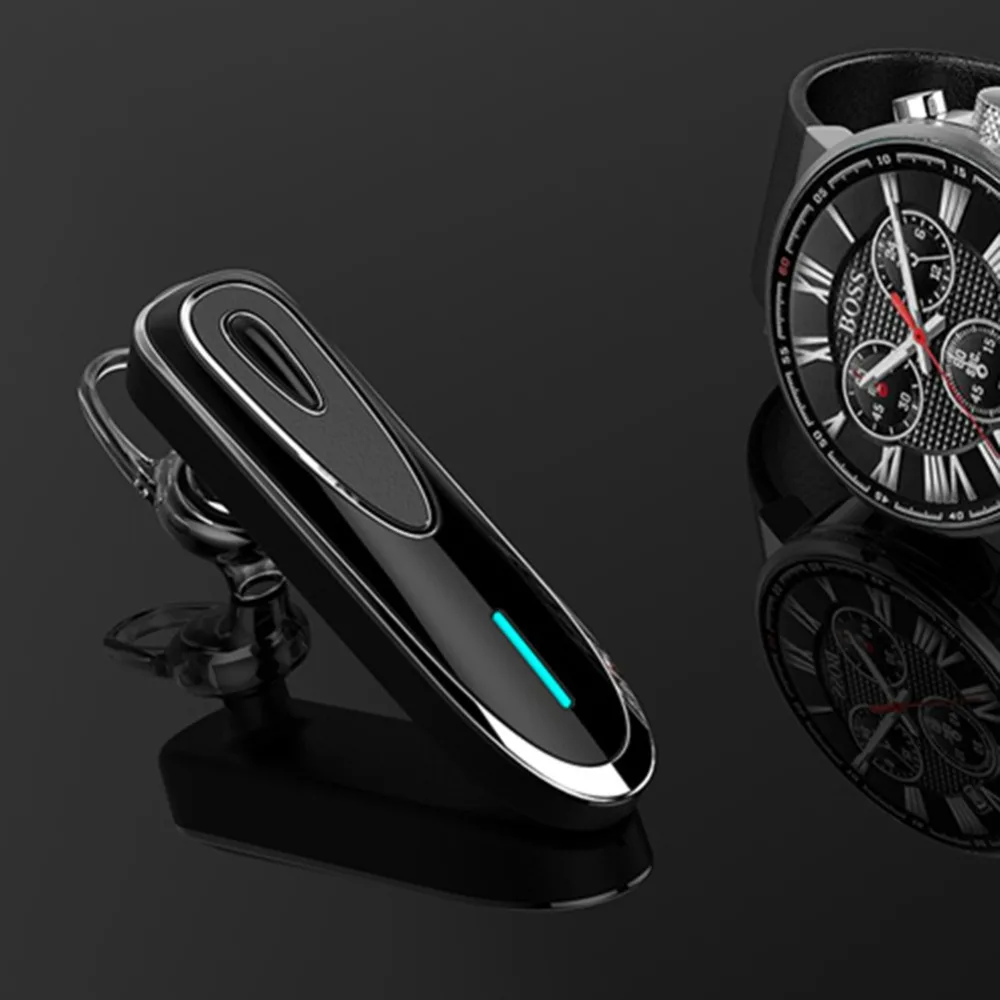 Earpiece Bluetooth Wireless Handsfree Driving Headset with adjustable earbud and microphone, designed for comfort and clarity during calls.