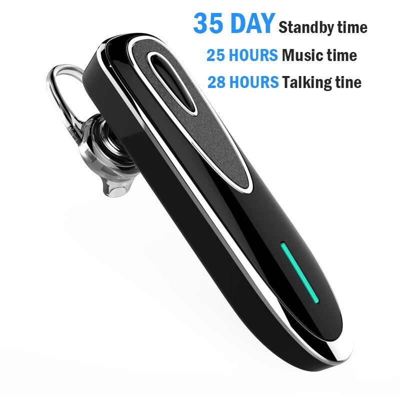Earpiece Bluetooth Wireless Handsfree Driving Headset with adjustable earbud and microphone, designed for comfort and clarity during calls.