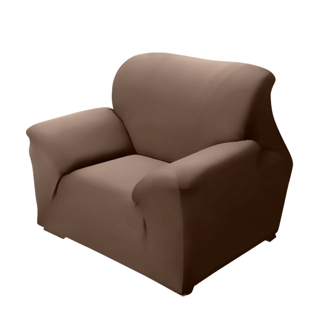 Easy Fit Stretch Couch Sofa Slipcover for 1 Seater, showcasing its stretchable fabric and protective design.