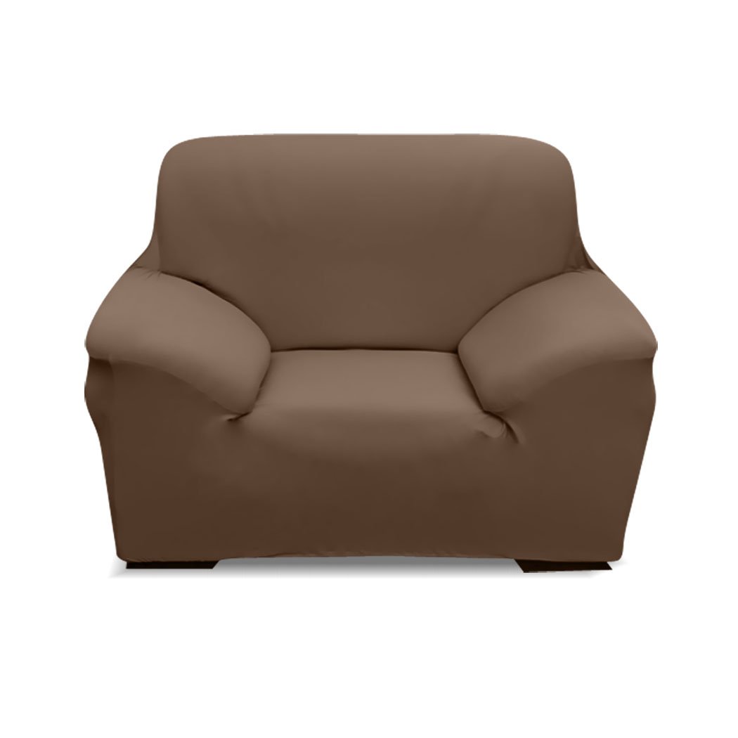 Easy Fit Stretch Couch Sofa Slipcover for 1 Seater, showcasing its stretchable fabric and protective design.
