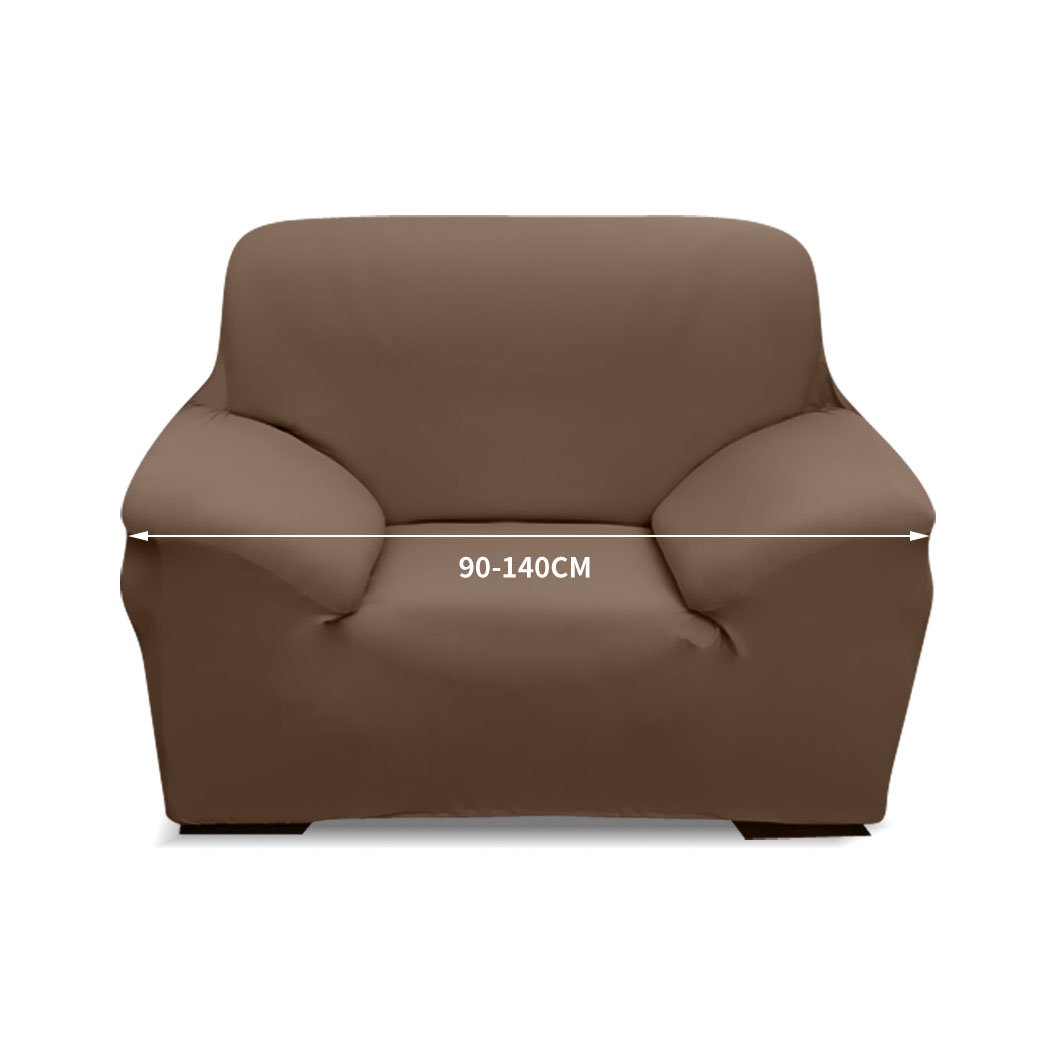 Easy Fit Stretch Couch Sofa Slipcover for 1 Seater, showcasing its stretchable fabric and protective design.