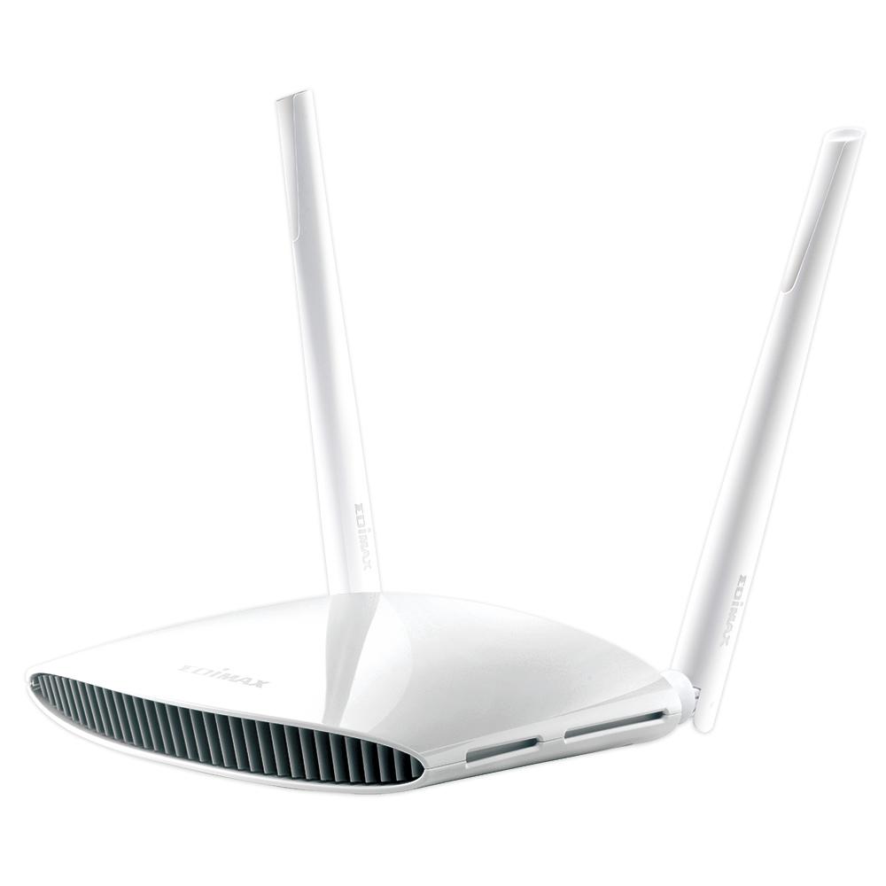 EDIMAX AC1200 Gigabit Dual-Band Wi-Fi Router with USB Port and VPN support, showcasing its sleek design and connectivity options.