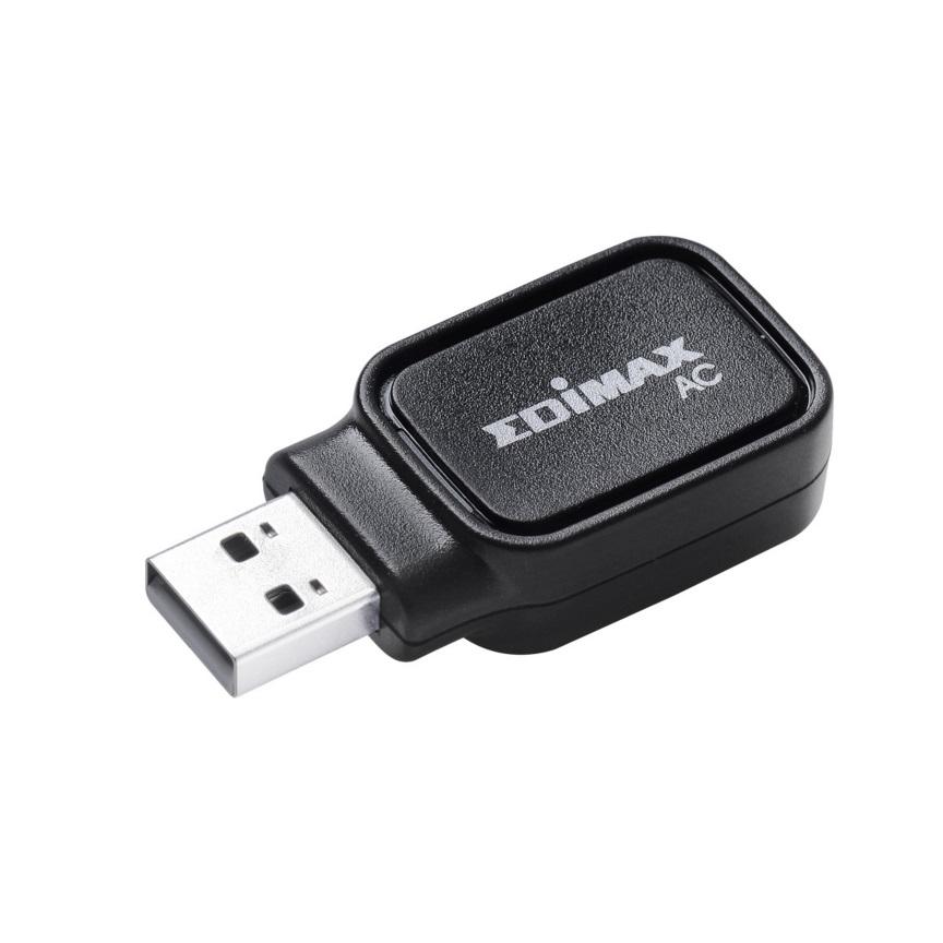 Edimax AC600 Dual-Band WIFI and Bluetooth USB Adapter with sleek design and dual antennas for enhanced connectivity.