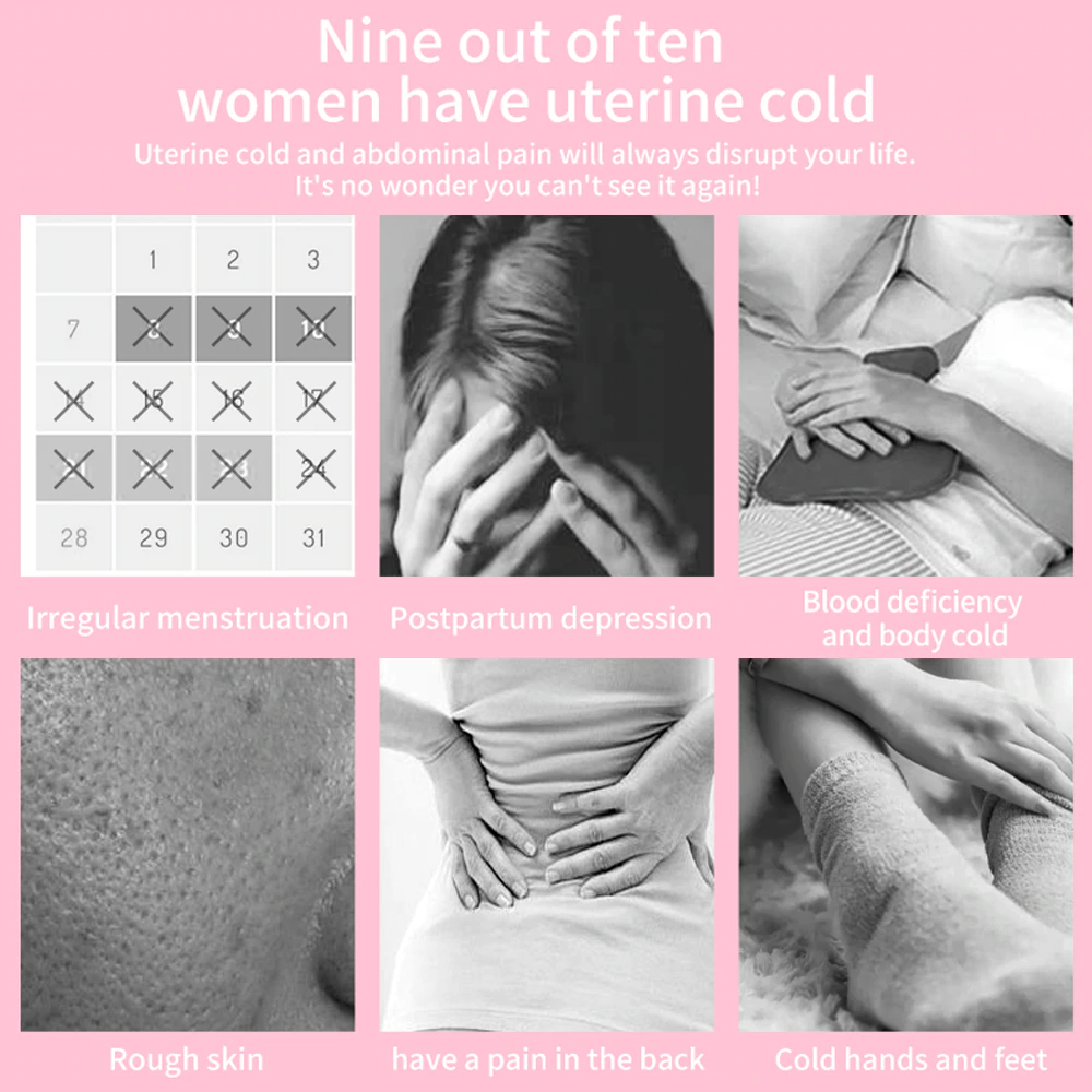 Electric Heating Menstrual Vibration Pad Belt designed for period pain relief, featuring adjustable waistband and USB charging.