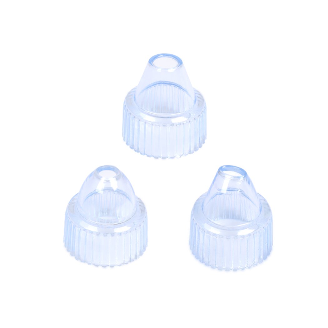 Electric Vacuum Pore Cleaner in rose gold color with multiple suction heads for blackhead removal and acne treatment.