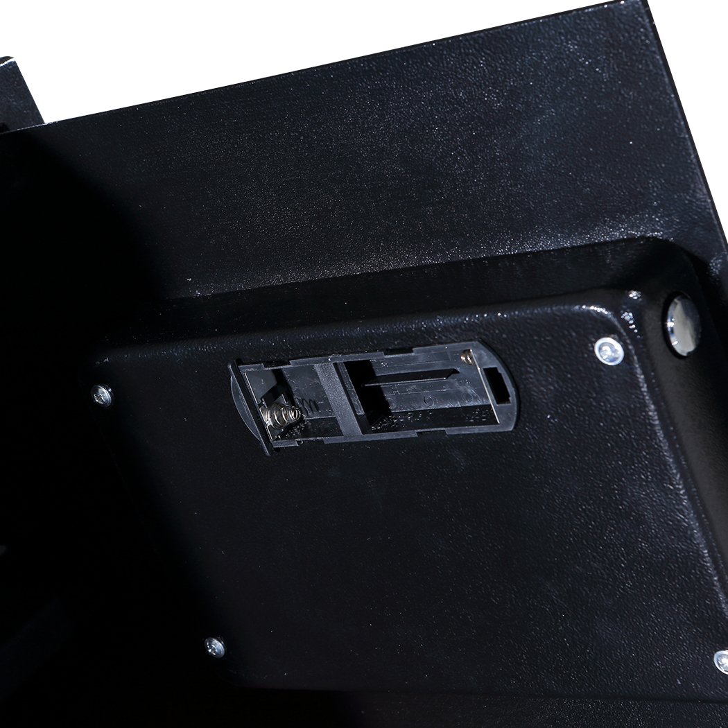 Electronic Safe Digital Security Box in black, featuring a digital keypad and solid steel construction, ideal for home and office use.