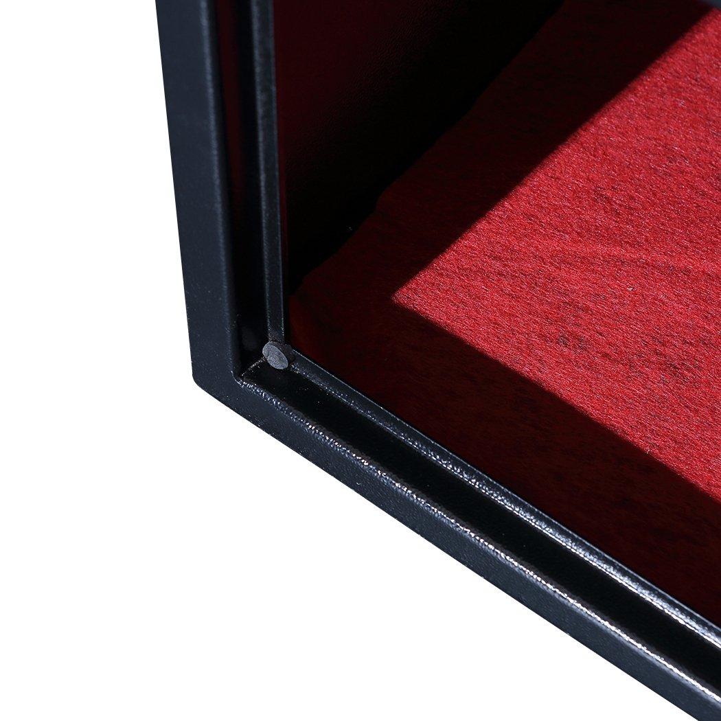 Electronic Safe Digital Security Box in black, featuring a digital keypad and solid steel construction, ideal for home and office use.