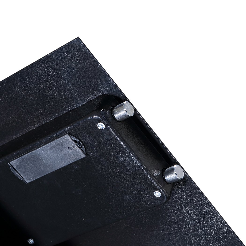 Electronic Safe Digital Security Box in black, featuring a digital keypad and solid steel construction, ideal for home and office use.