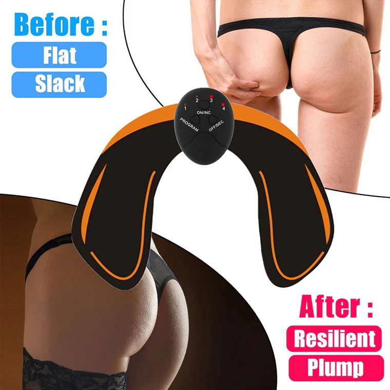 EMS Abdominal Muscle Toning Trainer with gel pads for effective muscle stimulation and toning.