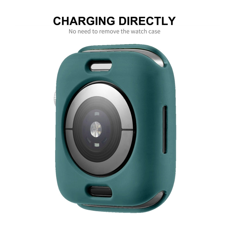 ENKAY TPU Case and PET Screen Protector for Apple Watch, showcasing full coverage design and lightweight material.