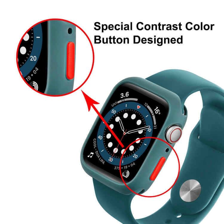 ENKAY TPU Case and PET Screen Protector for Apple Watch, showcasing full coverage design and lightweight material.