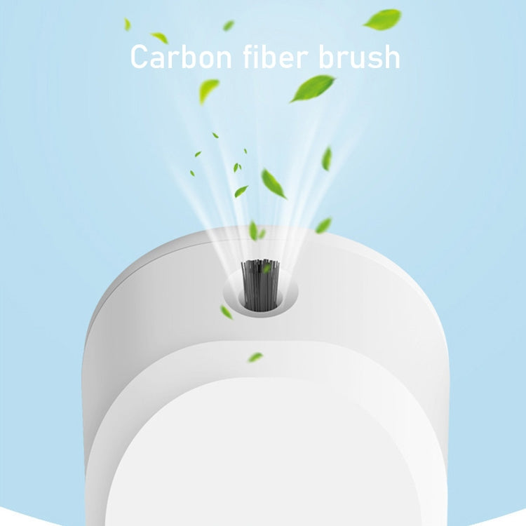 EP206 Hanging Neck Negative Ion Necklace Air Purifier in black, showcasing its sleek design and portable features.