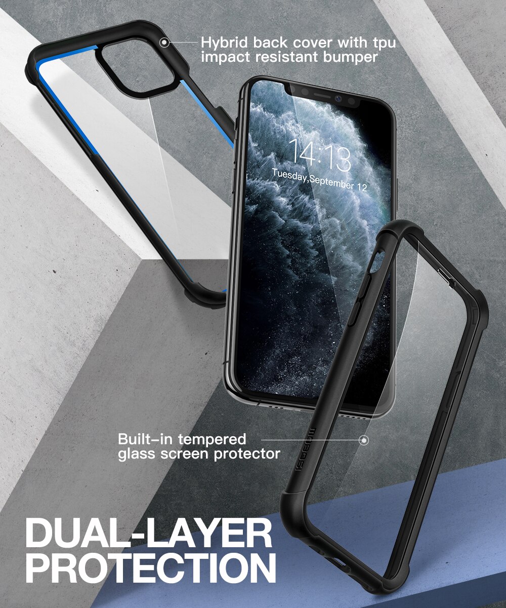 Epoch Series Case for iPhone 11 showcasing full-body drop protection and built-in screen protector in a sleek design.