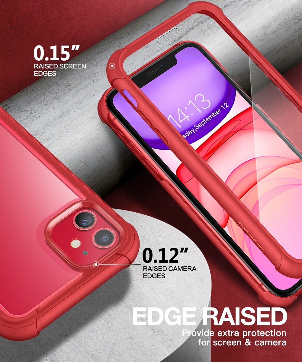 Epoch Series Case for iPhone 11 showcasing full-body drop protection and built-in screen protector in a sleek design.