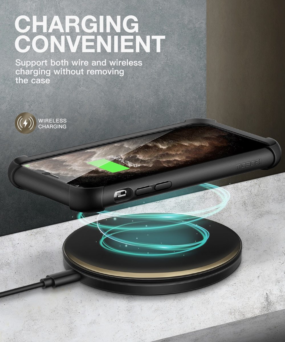 Epoch Series Case for iPhone 11 showcasing full-body drop protection and built-in screen protector in a sleek design.