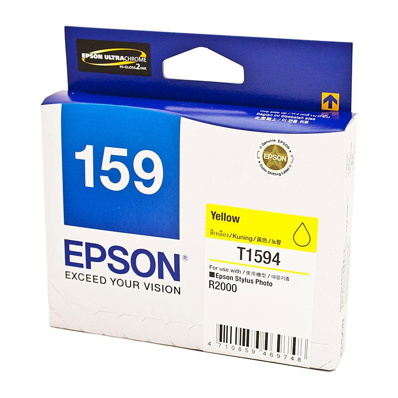 EPSON 1594 Yellow Ink Cartridge, featuring a vibrant yellow color and designed for high-quality printing.