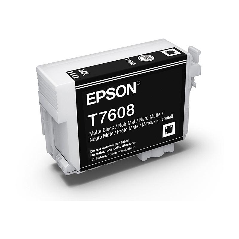 EPSON 760 Matte Black Ink Cartridge with packaging, designed for high-quality printing.