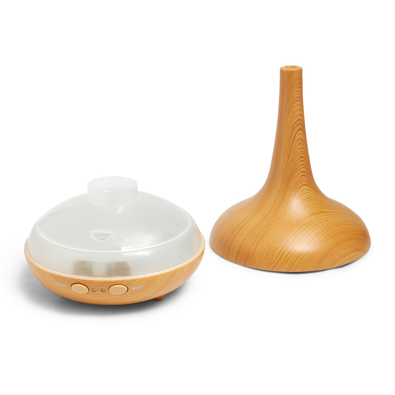 Milano Ultrasonic Aromatherapy Diffuser with LED lights and essential oils, designed for home and office use.
