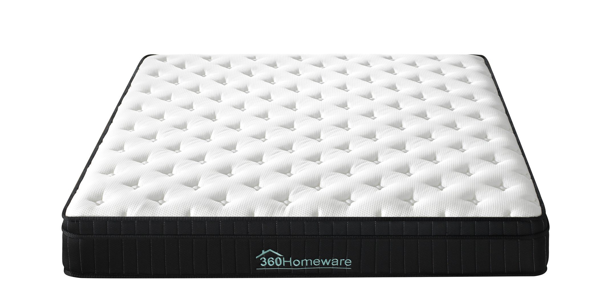 Euro Top Knit Multi-Zone Spring Mattress in single size, showcasing its plush cotton knit top and sturdy coil system for optimal support.